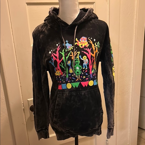 Meow Wolf Colorful Graphic Black Hoodie - Picture 9 of 14